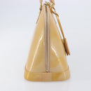 LOUIS VUITTON Monogram Vernis Alma PM Hand Bag Rose Florentin M91614 Auth 213827-6
