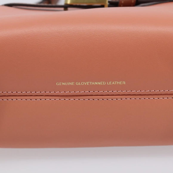 Coach Shoulder Bag Leather 2way Pink Gold Tone Auth 213832A