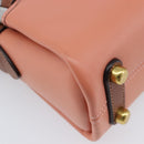 Coach Shoulder Bag Leather 2way Pink Gold Tone Auth 213832A-15