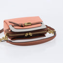 Coach Shoulder Bag Leather 2way Pink Gold Tone Auth 213832A-7