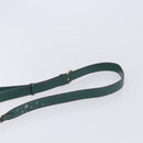 Coach Disney Collaboration Shoulder Bag Leather Green Gold Tone Auth 213833A-10