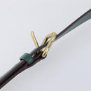 Coach Disney Collaboration Shoulder Bag Leather Green Gold Tone Auth 213833A-11