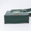 Coach Disney Collaboration Shoulder Bag Leather Green Gold Tone Auth 213833A-14