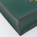 Coach Disney Collaboration Shoulder Bag Leather Green Gold Tone Auth 213833A-16