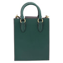 Coach Disney Collaboration Shoulder Bag Leather Green Gold Tone Auth 213833A-3