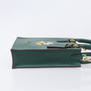 Coach Disney Collaboration Shoulder Bag Leather Green Gold Tone Auth 213833A-4