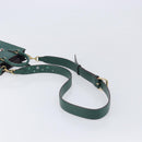 Coach Disney Collaboration Shoulder Bag Leather Green Gold Tone Auth 213833A-9
