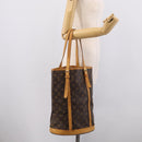 LOUIS VUITTON Monogram Bucket GM Shoulder Bag M42236 LV Auth 213845-23