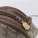 GUCCI GG Supreme Web Sherry Line Bag PVC Beige Gold 156 02 066 Auth 213854-14
