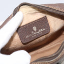 GUCCI GG Supreme Web Sherry Line Bag PVC Beige Gold 156 02 066 Auth 213854-16
