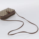GUCCI GG Supreme Web Sherry Line Bag PVC Beige Gold 156 02 066 Auth 213854-7