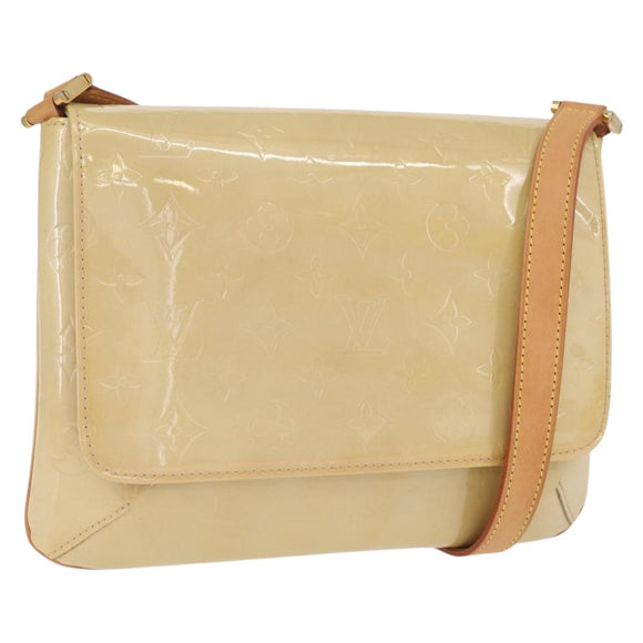 LOUIS VUITTON Monogram Vernis Thompson Street Bag Beige M91301 LV Auth 213857A