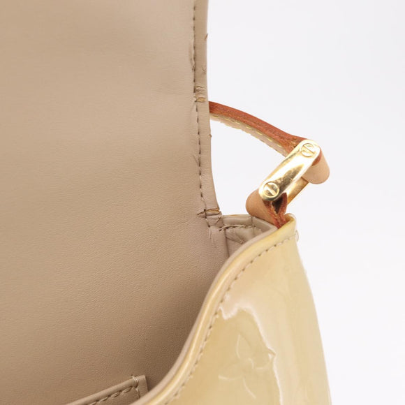 LOUIS VUITTON Monogram Vernis Thompson Street Bag Beige M91301 LV Auth 213857A