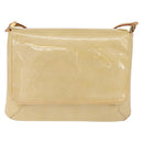 LOUIS VUITTON Monogram Vernis Thompson Street Bag Beige M91301 LV Auth 213857A-2