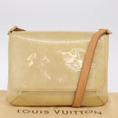 LOUIS VUITTON Monogram Vernis Thompson Street Bag Beige M91301 LV Auth 213857A-26