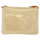 LOUIS VUITTON Monogram Vernis Thompson Street Bag Beige M91301 LV Auth 213857A-3