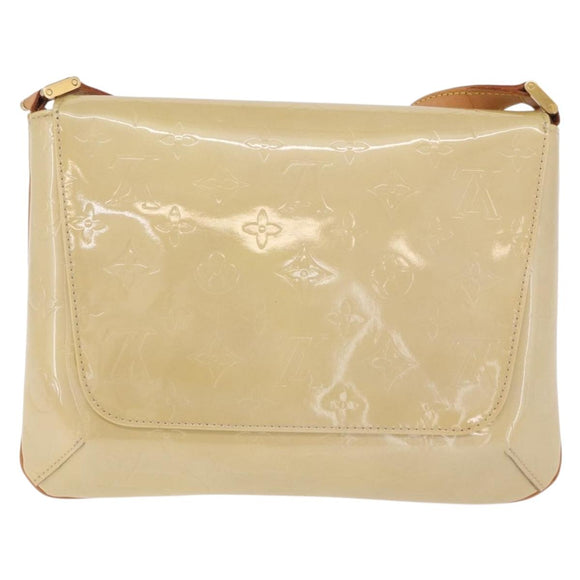 LOUIS VUITTON Monogram Vernis Thompson Street Bag Beige M91301 LV Auth 213857A