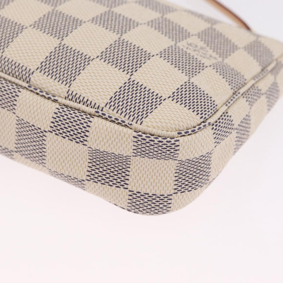LOUIS VUITTON Damier Azur Pochette Accessoires Pouch N41207 LV Auth 213858V