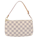 LOUIS VUITTON Damier Azur Pochette Accessoires Pouch N41207 LV Auth 213858V-2