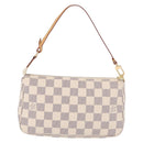 LOUIS VUITTON Damier Azur Pochette Accessoires Pouch N41207 LV Auth 213858V-3
