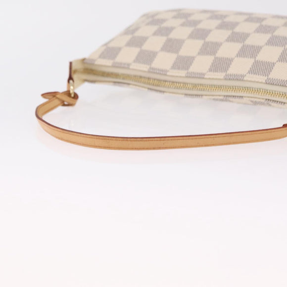 LOUIS VUITTON Damier Azur Pochette Accessoires Pouch N41207 LV Auth 213858V