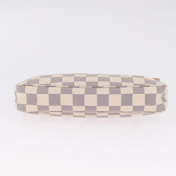 LOUIS VUITTON Damier Azur Pochette Accessoires Pouch N41207 LV Auth 213858V
