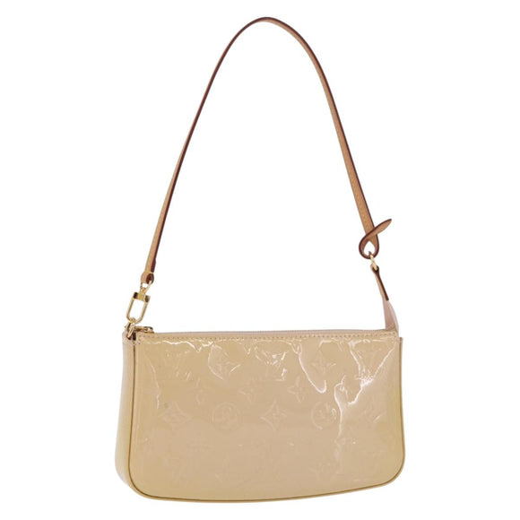 LOUIS VUITTON Vernis Pochette Accessoires Pouch Rose M90072 LV Auth 213863V