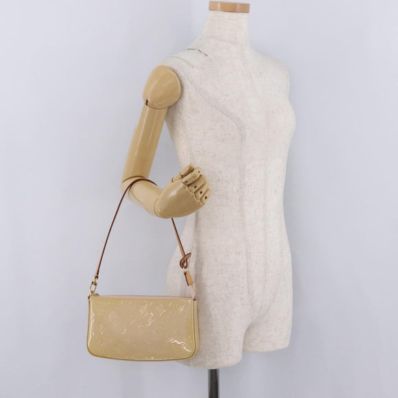 LOUIS VUITTON Vernis Pochette Accessoires Pouch Rose M90072 LV Auth 213863V