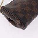 LOUIS VUITTON Damier Ebene Eva Shoulder Bag N55213 LV Auth 213864-12