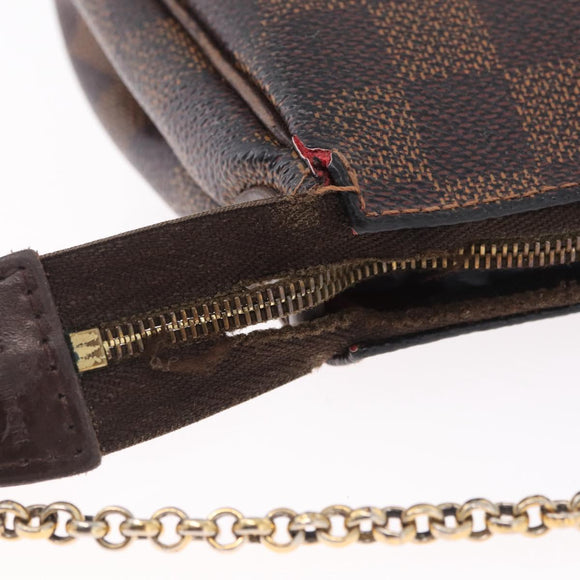 LOUIS VUITTON Damier Ebene Eva Shoulder Bag N55213 LV Auth 213864