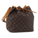LOUIS VUITTON Monogram Petit Noe Shoulder Bag M42226 LV Auth 213879V-1