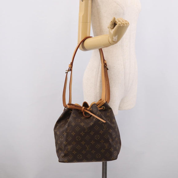 LOUIS VUITTON Monogram Petit Noe Shoulder Bag M42226 LV Auth 213879V