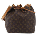 LOUIS VUITTON Monogram Petit Noe Shoulder Bag M42226 LV Auth 213879V-2