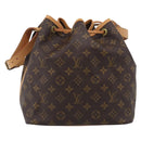 LOUIS VUITTON Monogram Petit Noe Shoulder Bag M42226 LV Auth 213879V-3