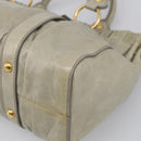 Miu Miu Hand Bag Vitellolux 2way Green Gold Auth 213883M-12
