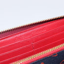 Vivienne Westwood Long Wallet PVC Canvas Red Gold Auth 213887A-14