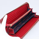 Vivienne Westwood Long Wallet PVC Canvas Red Gold Auth 213887A-15
