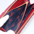 Vivienne Westwood Long Wallet PVC Canvas Red Gold Auth 213887A-19