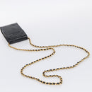CHANEL Chain Shoulder Pouch Patent Leather Black Gold CC Auth 213890-7