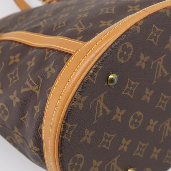LOUIS VUITTON Monogram Bucket GM Shoulder Bag M42236 LV Auth 213892