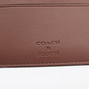 Coach Compact Wallet PEANUTS Collaboration Leather Beige Auth 213905V-14