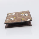 Coach Compact Wallet PEANUTS Collaboration Leather Beige Auth 213905V-4