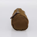 PRADA Pouch Nylon 2 Set Brown Green Auth 213908-11