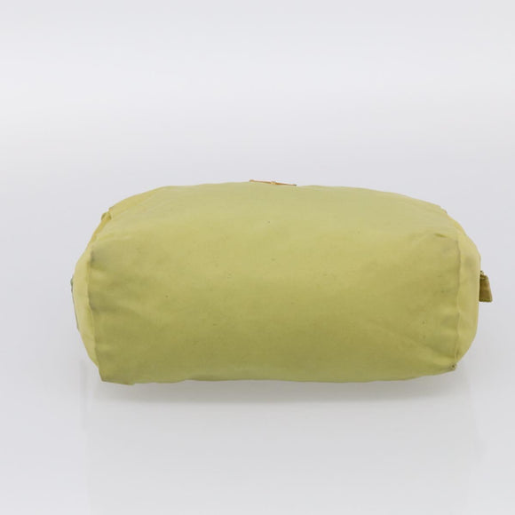 PRADA Pouch Nylon 2 Set Brown Green Auth 213908