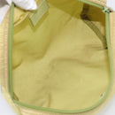 PRADA Pouch Nylon 2 Set Brown Green Auth 213908-8