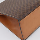 CELINE Macadam Canvas Hand Bag PVC Leather Brown Gold Auth 213915V-13
