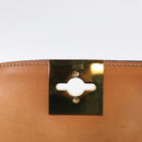 CELINE Macadam Canvas Hand Bag PVC Leather Brown Gold Auth 213915V-17