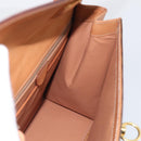 CELINE Macadam Canvas Hand Bag PVC Leather Brown Gold Auth 213915V-22