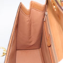 CELINE Macadam Canvas Hand Bag PVC Leather Brown Gold Auth 213915V-23