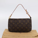LOUIS VUITTON Monogram Pochette Accessoires Pouch M51980 LV Auth 213924V-22